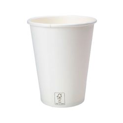 Copo de Papel Branco 400ml - FSC - Parede Simples caixa 1000 unidades
