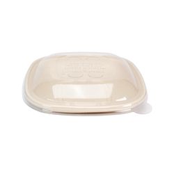 Saladeira Fibra Vegetal 750ml com tampa Pet Antifog caixa 300 unidades