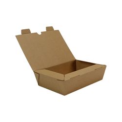 Medium Kraft Lunch Box - BOPP Coating 1100ml caixa 200 unidades