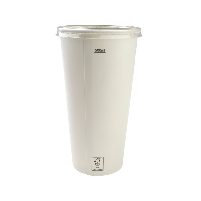 394-copo-de-papel-branco-com-duplo-revestimento-fsc-500ml-com-tampa-plana-pla-amido-de-milho-90mm-com-furo-para-canudo