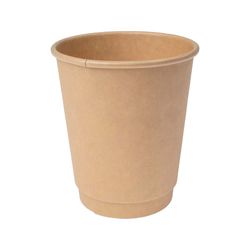 Copo Papel FSC Kraft 270ml - Parede Dupla caixa 500 unidades