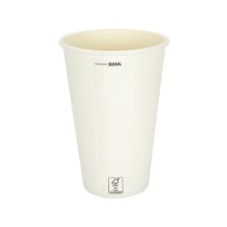 Copo de Papel Branco com Duplo Revestimento - FSC - 300ml