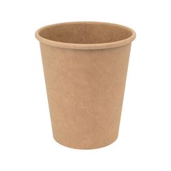 Copo Polpa Virgem Papel Kraft 270ml - Parede Simples caixas 1000