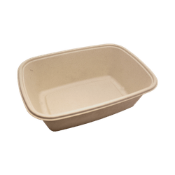 Bandeja Retangular Fibra Vegetal 1400ml caixa 300 unidades
