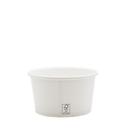 Pote de Papel Biodegrável FSC Branco 450ml