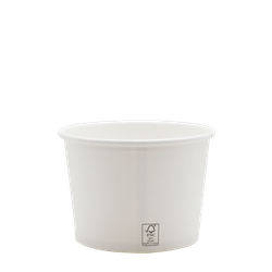 Pote de Papel Biodegrável FSC Branco 550ml