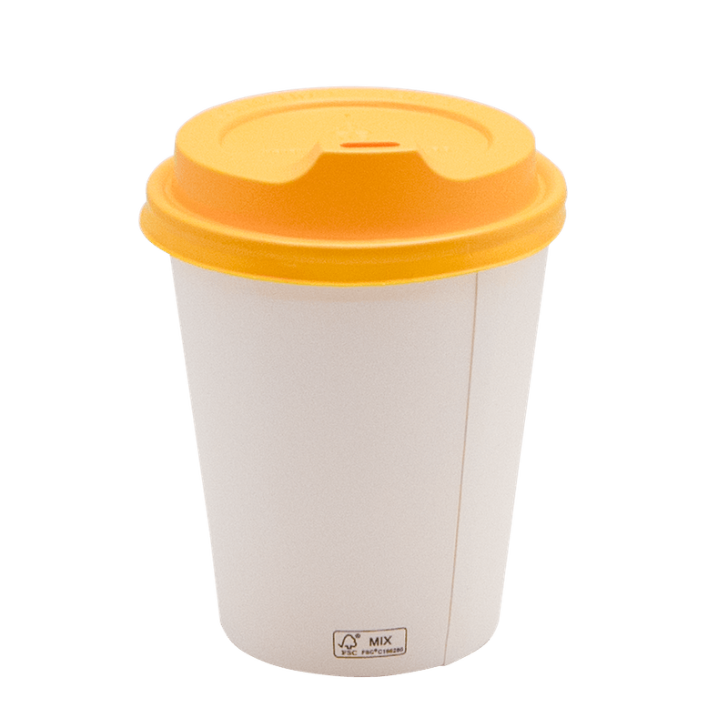 copo-de-papel-Branco-270ml-fsc-parede-simples-com-tampa-comfort-amarela-80mm